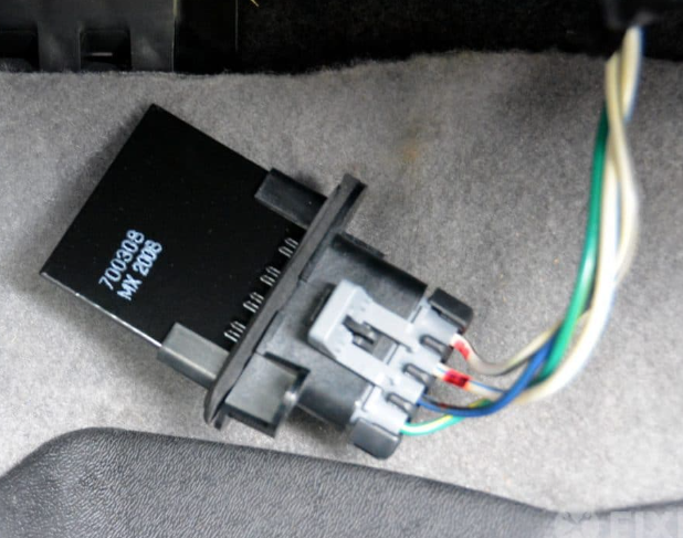 remove the blower motor resistor